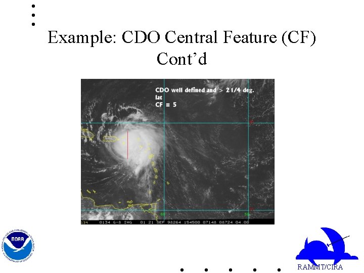Example: CDO Central Feature (CF) Cont’d RAMMT/CIRA 