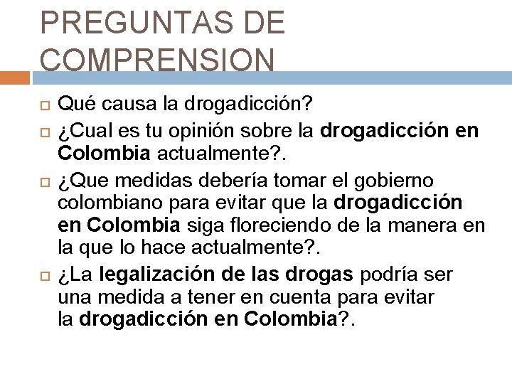 DESEMPLEO Y DROGADICCION PROBLEMAS SOCIALES CAUSAS DE LA