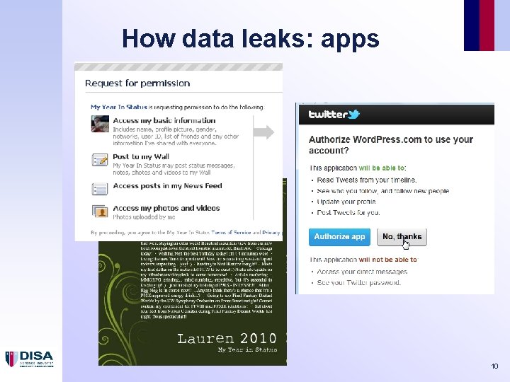 How data leaks: apps 10 