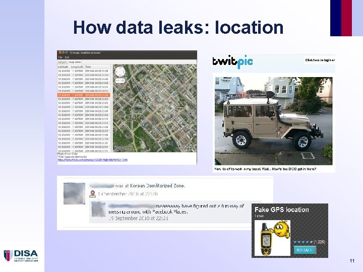 How data leaks: location 11 