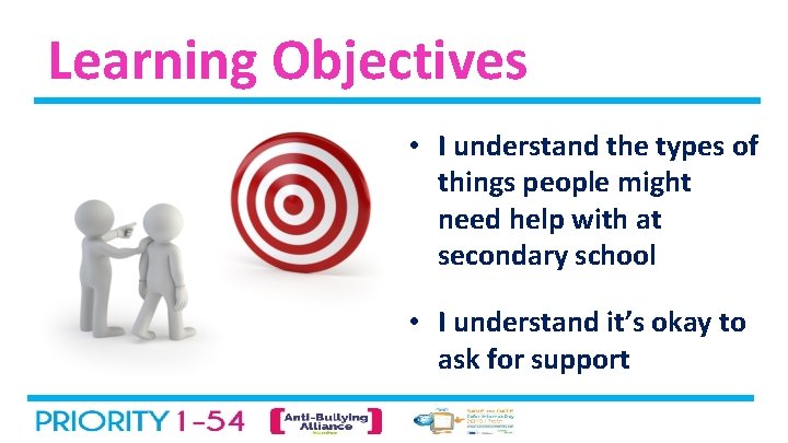 Learning Objectives • I understand the types of things people might need help with