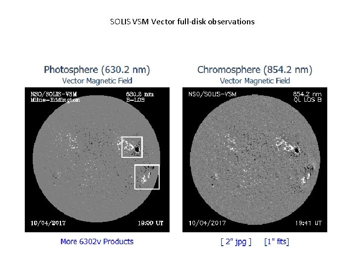 SOLIS VSM Vector full-disk observations 