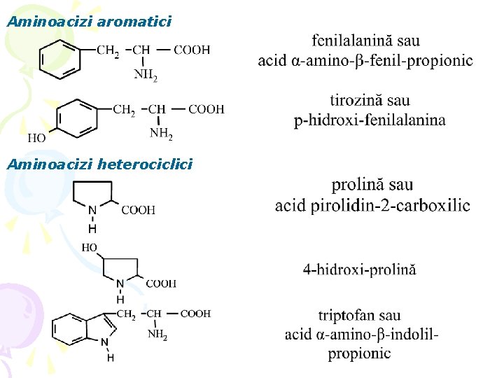 Aminoacizi aromatici Aminoacizi heterociclici 