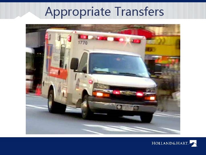 Appropriate Transfers 