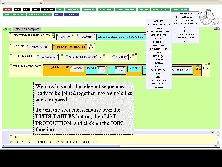 We now have all the relevant sequences, ready to be joined together into a