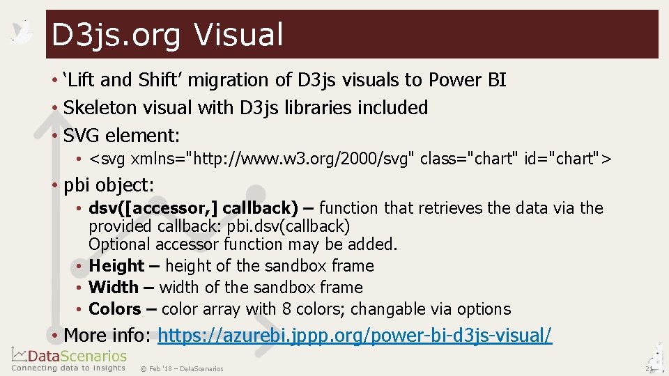 D 3 js. org Visual • ‘Lift and Shift’ migration of D 3 js D 3 js. org Visual • ‘Lift and Shift’ migration of D 3 js