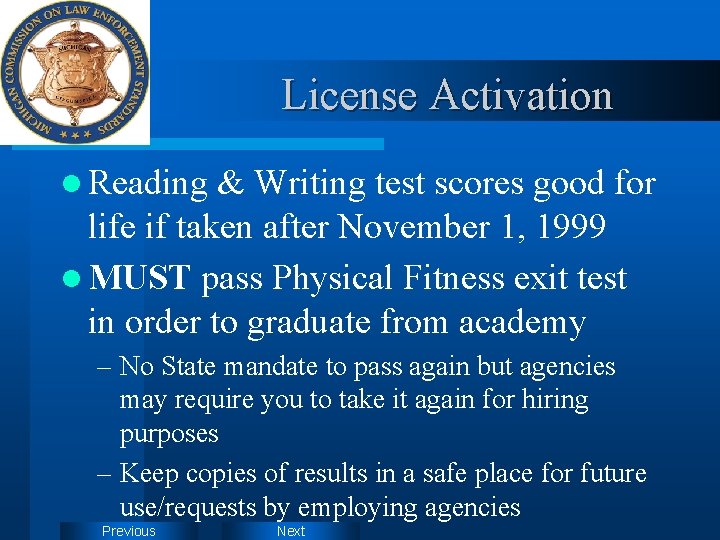License Activation l Reading & Writing test scores good for life if taken after