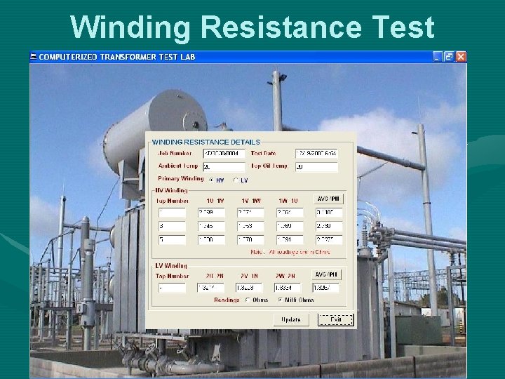 Winding Resistance Test 