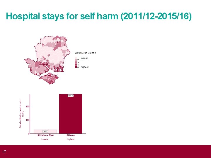 Hospital stays for self harm (2011/12 -2015/16) 17 