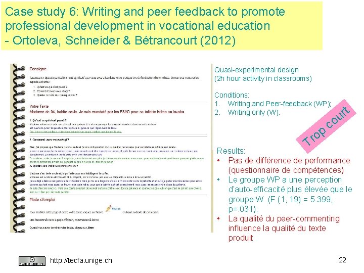 Case study 6: Writing and peer feedback to promote professional development in vocational education