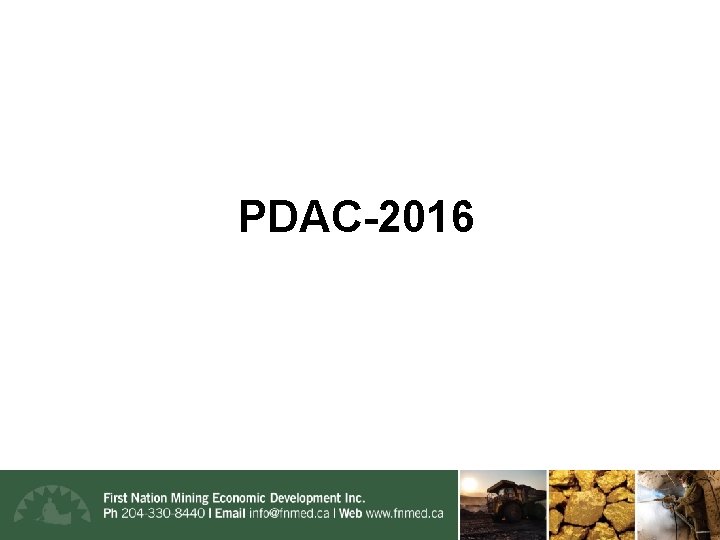 PDAC-2016 