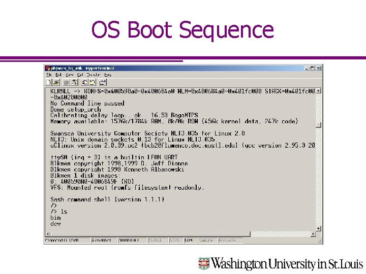 OS Boot Sequence 
