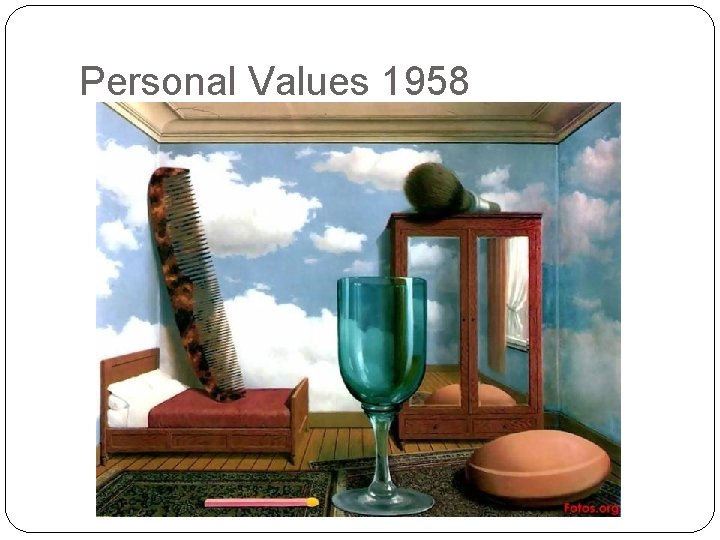 Personal Values 1958 