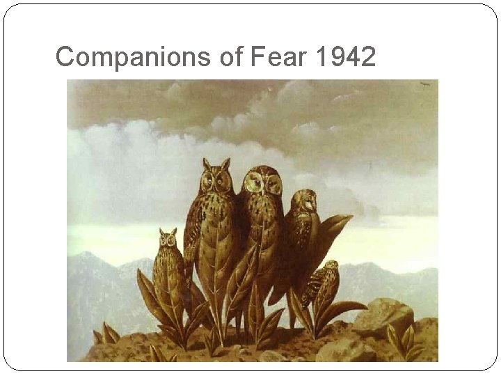 Companions of Fear 1942 