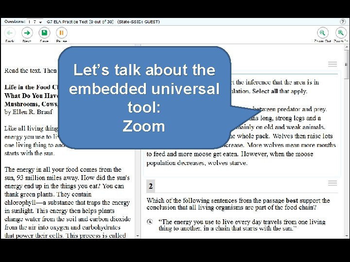 Let’s talk about the embedded universal tool: Zoom 