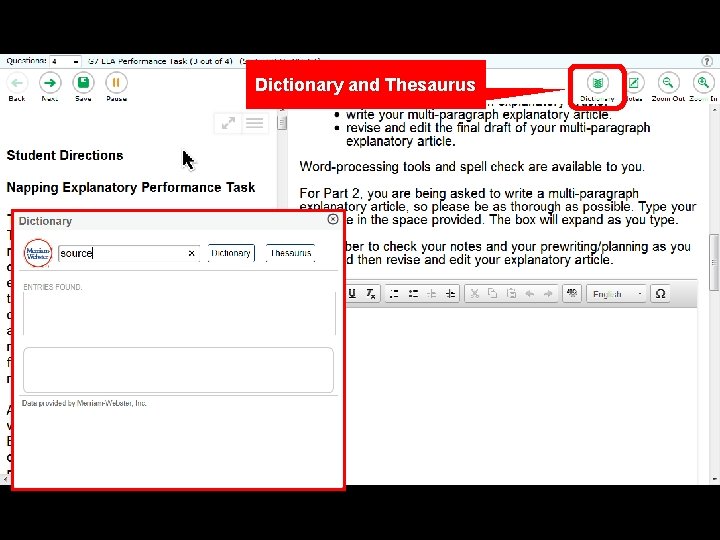 Dictionary and Thesaurus 