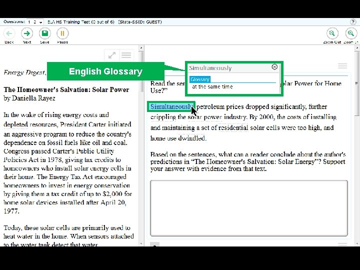 English Glossary 