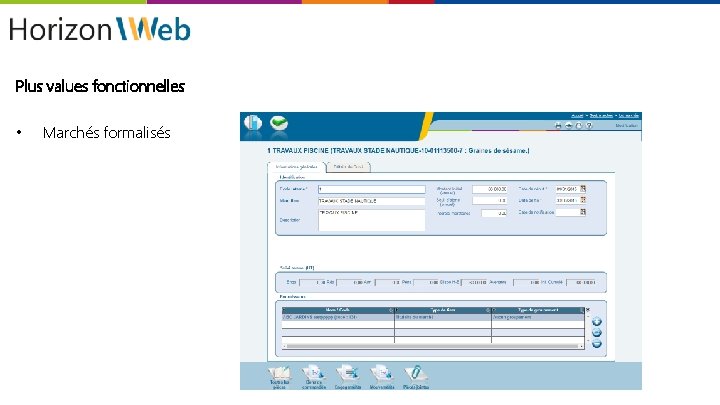 Démo Cloud Plus values fonctionnelles • Marchés formalisés 