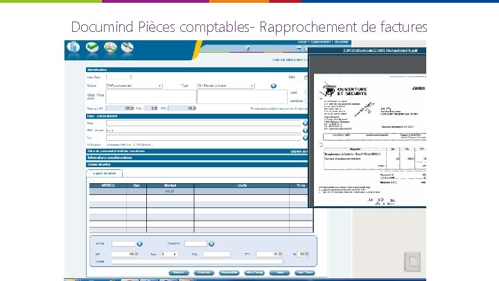 Documind Pièces comptables- Rapprochement de factures 