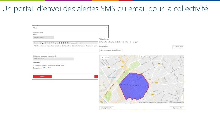 Un portail d’envoi des alertes SMS ou email pour la collectivité 