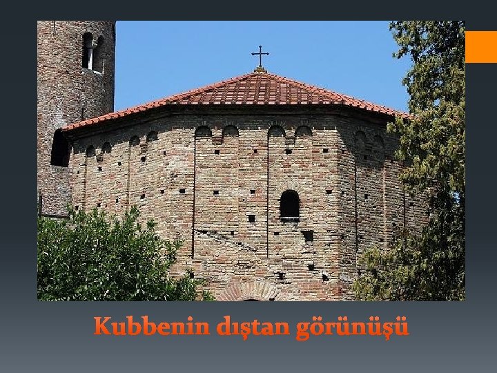 Kubbenin dıştan görünüşü 