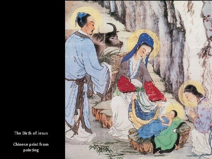 The Birth of Jesus Chinese print from painting 