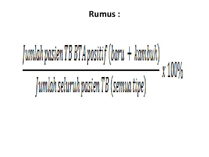 Rumus : 