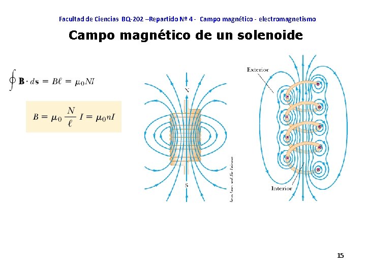 Facultad de Ciencias BQ-202 –Repartido Nº 4 - Campo magnético - electromagnetismo Campo magnético