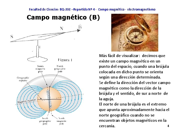 Facultad de Ciencias BQ-202 –Repartido Nº 4 - Campo magnético - electromagnetismo Campo magnético