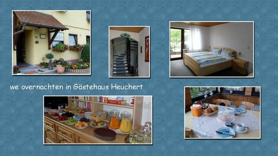 we overnachten in Gästehaus Heuchert 