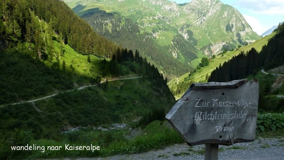 wandeling naar Kaiseralpe 