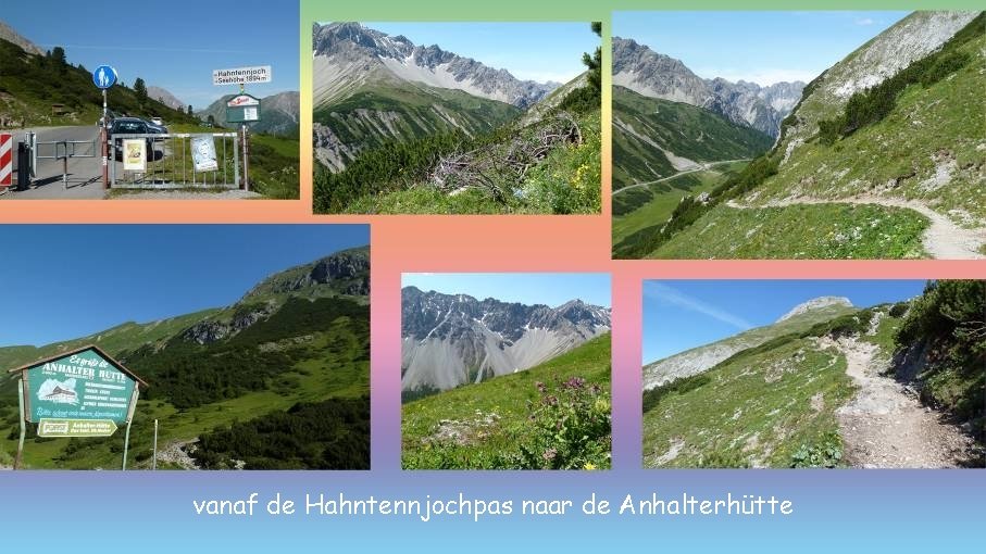 vanaf de Hahntennjochpas naar de Anhalterhütte 