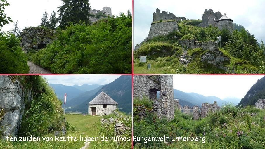 ten zuiden van Reutte liggen de ruïnes Burgenwelt Ehrenberg 