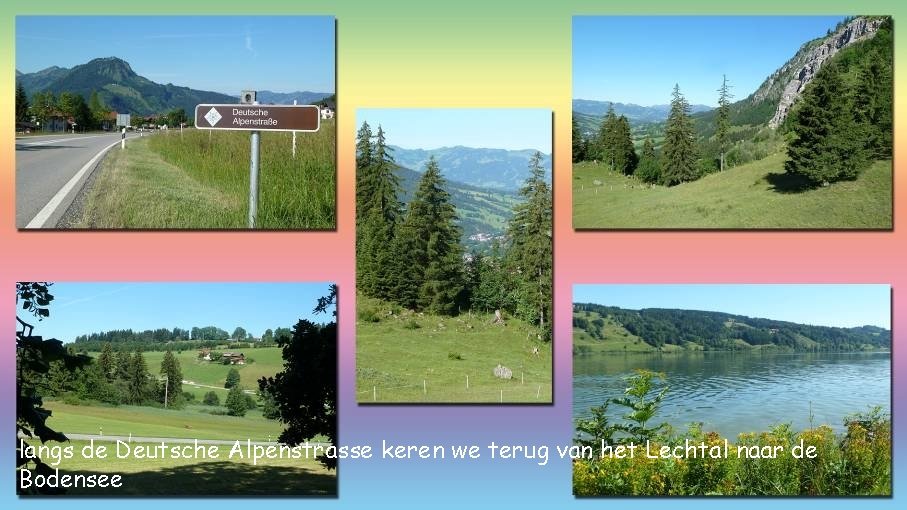 langs de Deutsche Alpenstrasse keren we terug van het Lechtal naar de Bodensee 