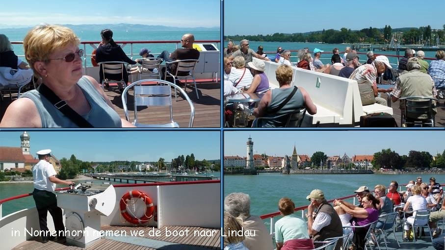 in Nonnenhorn nemen we de boot naar Lindau 
