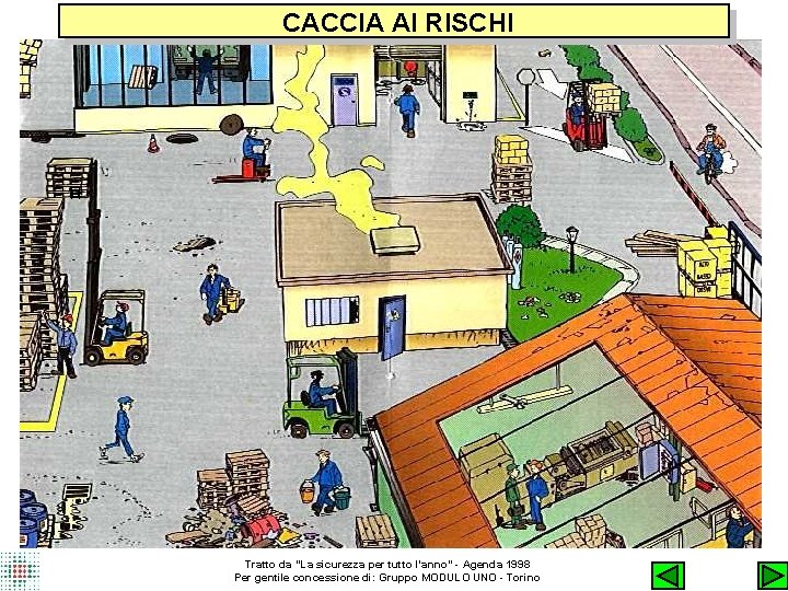 CACCIA AI RISCHI Tratto da "La sicurezza per tutto l'anno" - Agenda 1998 Per