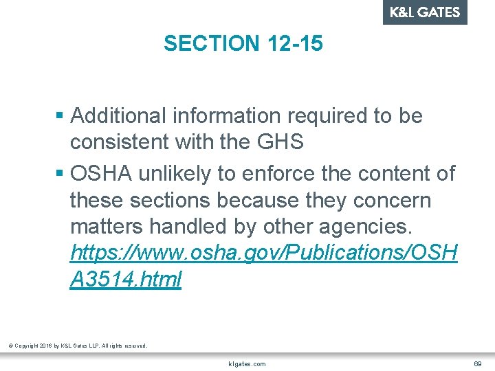 SECTION 12 -15 § Additional information required to be consistent with the GHS §