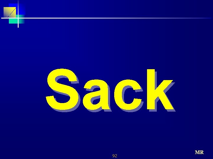 Sack 92 MR 