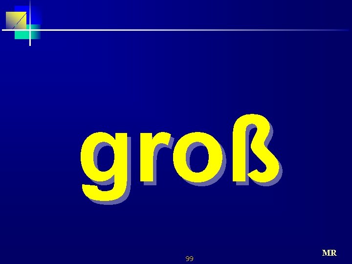 groß 99 MR 