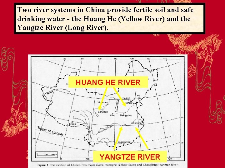 Two river systems in China provide fertile soil and safe drinking water - the