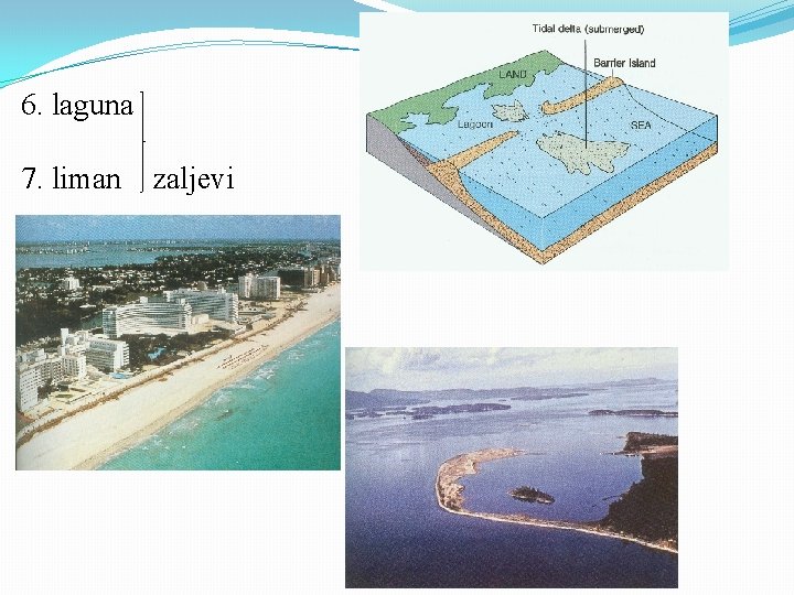 6. laguna 7. liman zaljevi 