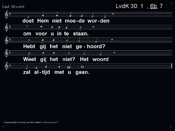 Lvd. K 30: 1 a, 6 b, 7 . . . 