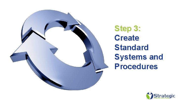 Step 3: Create Standard Systems and Procedures 