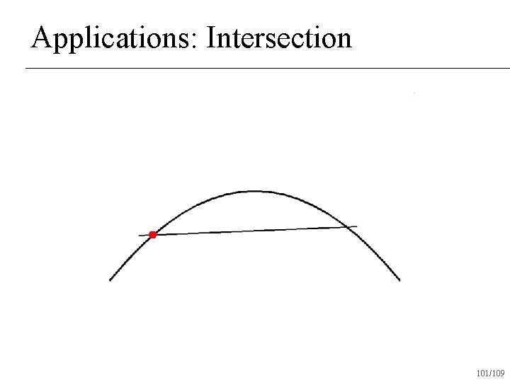 Applications: Intersection 101/109 