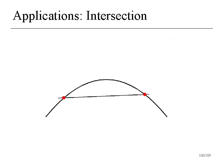 Applications: Intersection 106/109 