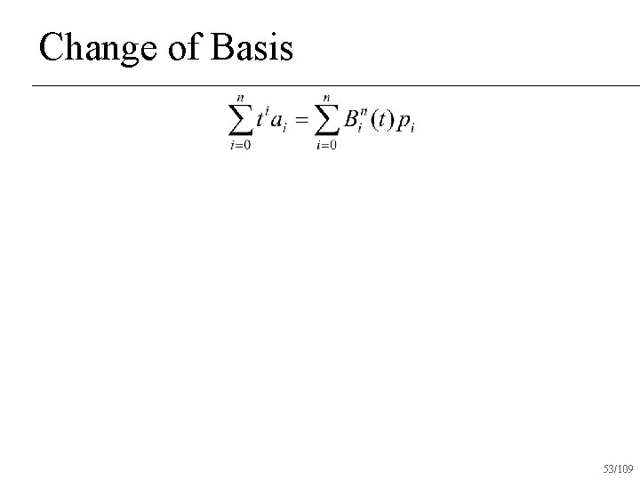 Change of Basis 53/109 