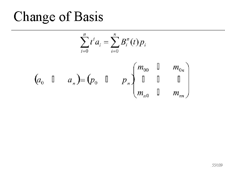 Change of Basis 55/109 