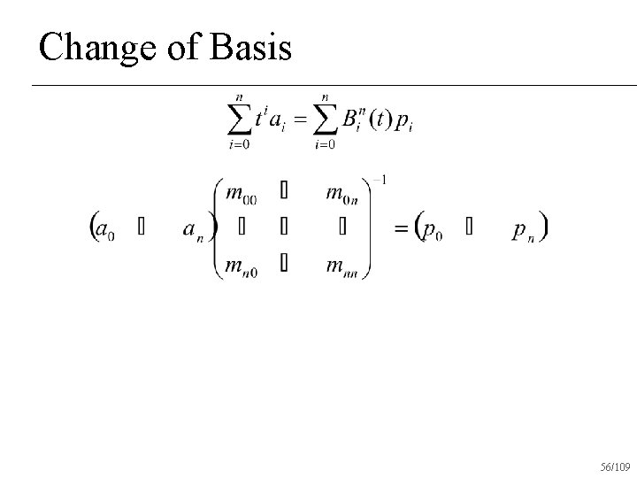 Change of Basis 56/109 