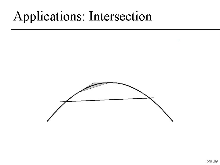 Applications: Intersection 98/109 