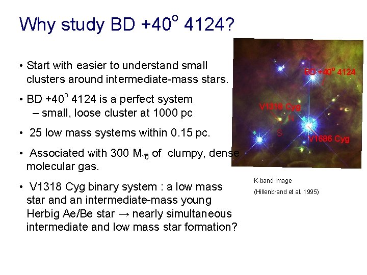 o Why study BD +40 4124? • Start with easier to understand small clusters